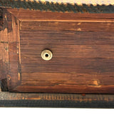 Incredible Late 18th/Early 19th Century Prisoner of War Book Shaped Straw Work Sewing Box with Four Inlaid Watercolors