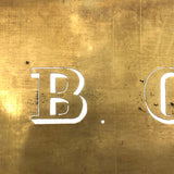 Paper Thin Beautiful Antique Brass Architect's Alphabet Stencil Set (Set A)
