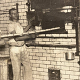 Into the Oven, Beautiful Antique Occupational Real Photo Postcard