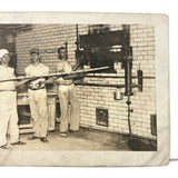 Into the Oven, Beautiful Antique Occupational Real Photo Postcard