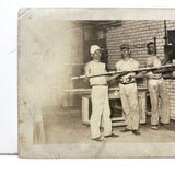 Into the Oven, Beautiful Antique Occupational Real Photo Postcard