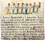 With Infinite Thanks From the Whole Family, 1950s Mexican Folk Art Ex Voto Retablo on Tin