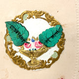 Constant, Be Mine, 19th C. Paper Lace and Die Cut Valentine with Hand-painting