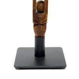 One Ball After Another, 24 Inch Tall Intricately Carved Old Carved Folk Art Whimsy with Custom Stand