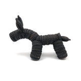 Vintage Folk Art Bottle Cap Black Doggy with Moveable Ears