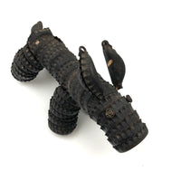 Vintage Folk Art Bottle Cap Black Doggy with Moveable Ears