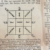 Olney's Modern Geography, 1835, With Excellent Endpaper Squirrel Drawing!