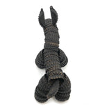 Vintage Folk Art Bottle Cap Black Doggy with Moveable Ears