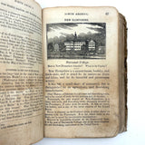 Olney's Modern Geography, 1835, With Excellent Endpaper Squirrel Drawing!