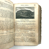 Olney's Modern Geography, 1835, With Excellent Endpaper Squirrel Drawing!