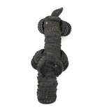 Vintage Folk Art Bottle Cap Black Doggy with Moveable Ears