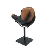 Antique Hand-carved Folk Art Wooden "Claw Over Egg" Pipe Bowl on Custom Stand