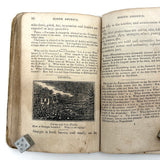 Olney's Modern Geography, 1835, With Excellent Endpaper Squirrel Drawing!