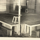 Empty Boxing Ring, Poignant Feeling Old WW1 Era French Photo