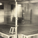 Empty Boxing Ring, Poignant Feeling Old WW1 Era French Photo
