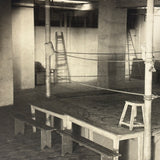 Empty Boxing Ring, Poignant Feeling Old WW1 Era French Photo