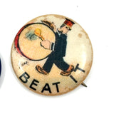 No Third Term, Beat It! Timely Pair of 1940/1910 Pinbacks