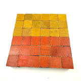 Beautiful Early Set of 36 Color Cubes with Best Orange-Reds and Blue-Blacks