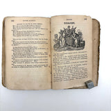 Olney's Modern Geography, 1835, With Excellent Endpaper Squirrel Drawing!