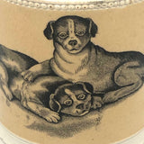 1830s Very Scarce Stone China Transfeware Mug with Dogs and Cats