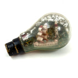 Old Folk Art Ship in a Lightbulb!