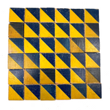 Beautiful Early Set of 36 Color Cubes with Best Orange-Reds and Blue-Blacks