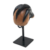 Antique Hand-carved Folk Art Wooden "Claw Over Egg" Pipe Bowl on Custom Stand