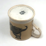 1830s Very Scarce Stone China Transfeware Mug with Dogs and Cats