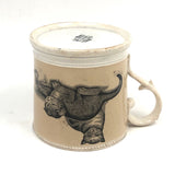 1830s Very Scarce Stone China Transfeware Mug with Dogs and Cats
