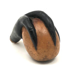 Antique Hand-carved Folk Art Wooden "Claw Over Egg" Pipe Bowl on Custom Stand