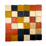 Beautiful Early Set of 36 Color Cubes with Best Orange-Reds and Blue-Blacks