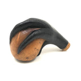 Antique Hand-carved Folk Art Wooden "Claw Over Egg" Pipe Bowl on Custom Stand