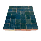 Beautiful Early Set of 36 Color Cubes with Best Orange-Reds and Blue-Blacks