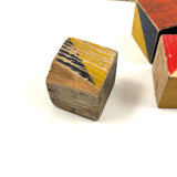 Beautiful Early Set of 36 Color Cubes with Best Orange-Reds and Blue-Blacks