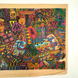 Dense and Packed c. 1970 Psychedelic Marker Drawing Signed Rita