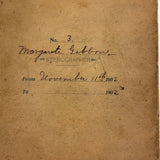 Abstract Language, Margarete Gibbons' 1902 Completely Full Stenography Notebook