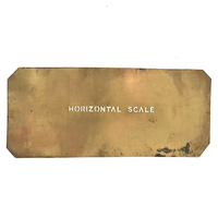 Early 20th C. Paper Thin Brass Surveyors/Architects Stencils - Set # Two