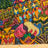 Dense and Packed c. 1970 Psychedelic Marker Drawing Signed Rita