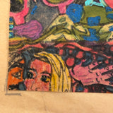 Dense and Packed c. 1970 Psychedelic Marker Drawing Signed Rita