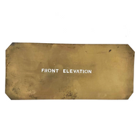 Early 20th C. Paper Thin Brass Surveyors/Architects Stencils - Set # One