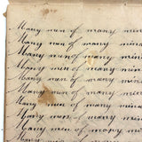 Many Men of Many Minds...Daniel Zigler's Charming, Unusual 1847 Penmanship Notebook
