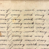 Many Men of Many Minds...Daniel Zigler's Charming, Unusual 1847 Penmanship Notebook