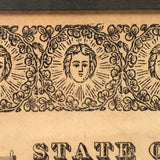 Wonderful 1833 Sandborn NH Award of Hogreeve (manager of stray swine) to John Deerborn (with Hand-drawn Pig)
