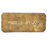 Early 20th C. Paper Thin Brass Surveyors/Architects Stencils - Set # Two