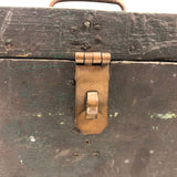 ERL's Old Handmade Tool Box in Old Green Paint