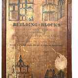 Very Scarce c. 1870s-80s E.U. Kinsey Building Blocks Set with Stained Glass Window Frames