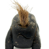 Charming Old Folk Art Clay Skunk with Bristle Tail