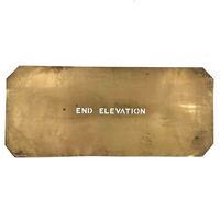 Early 20th C. Paper Thin Brass Surveyors/Architects Stencils - Set # One