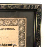 Wonderful 1833 Sandborn NH Award of Hogreeve (manager of stray swine) to John Deerborn (with Hand-drawn Pig)