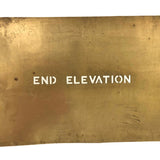 Early 20th C. Paper Thin Brass Surveyors/Architects Stencils - Set # One